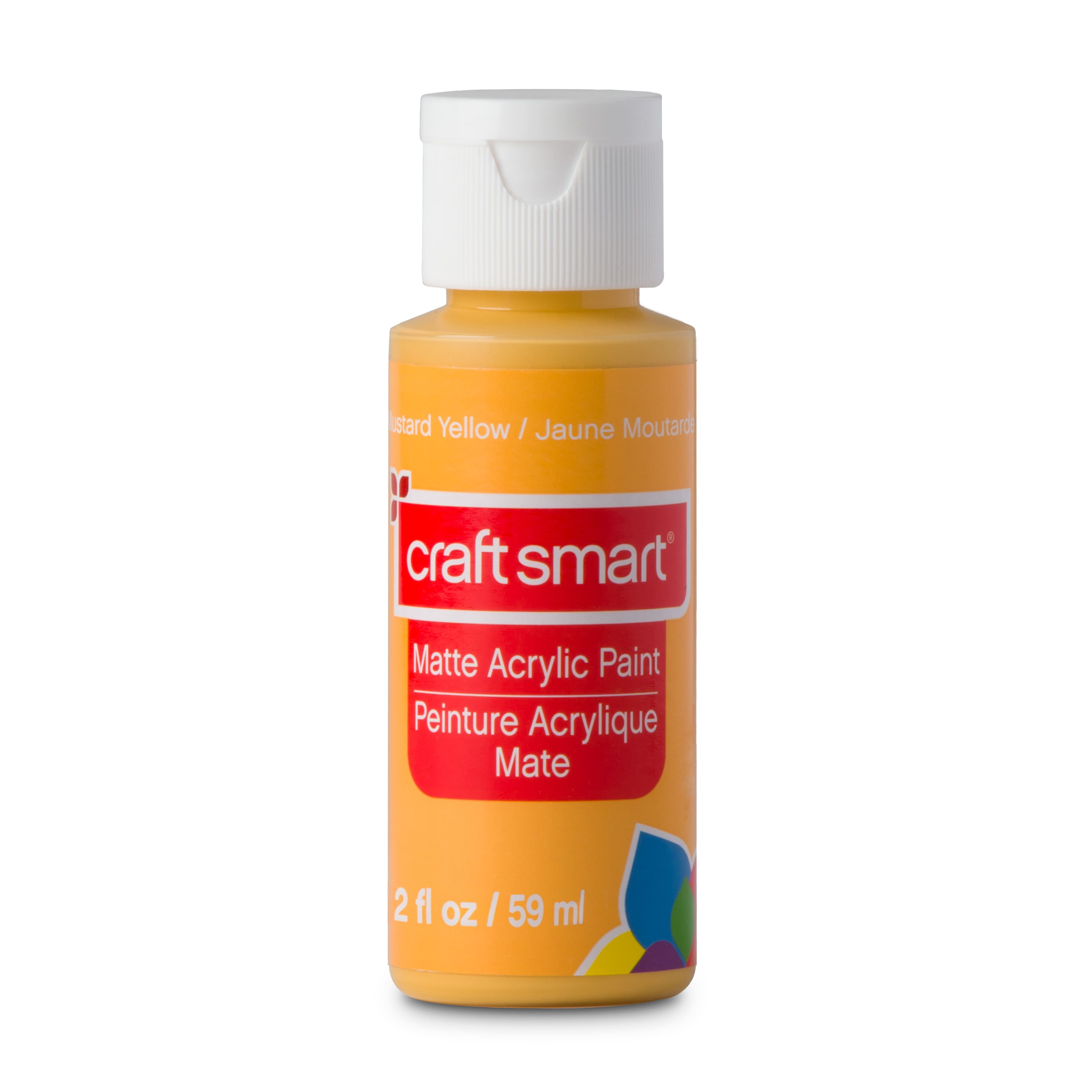 2oz. Mustard Yellow Acrylic Paint by Craft Smart NonToxic Paint for