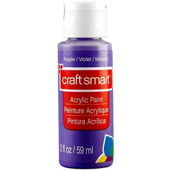 Craft Smart 2oz. â€ŽPurple Acrylic Paint - Non-Toxic Paint for Drawing, Painting, Art & Crafts Supplies - Bulk 12 Pack
