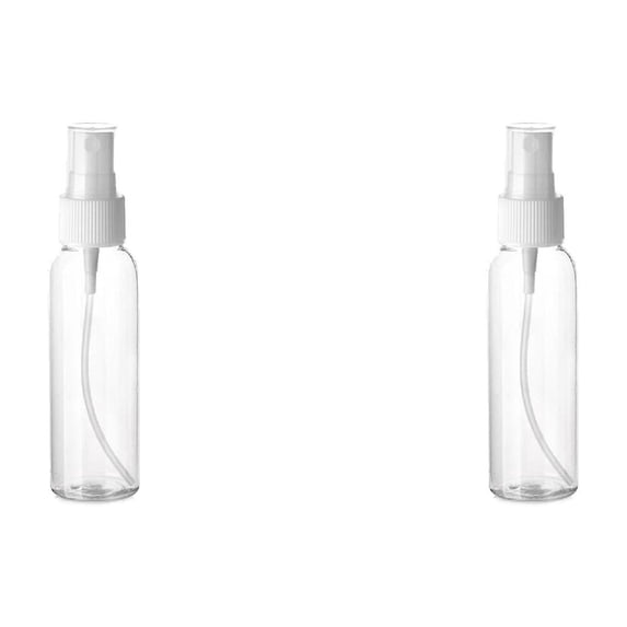 2oz Spray Bottles Plastic, 60ml Small Spray Bottle Fine Mist Sprayer, Empty Refillable Containers Portable Cosmetic TravelSpray Bottles for Plants, Cleaning, Misting, 2 Pcs