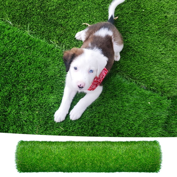 2pack 3.3FT 10FT Artificial Grass Realistic Synthetic Thick Fake Faux Grass Rug Astroturf Carpet Landscape For Dogs Indoor Outdoor Garden Lawn Mat With Drainage Holes