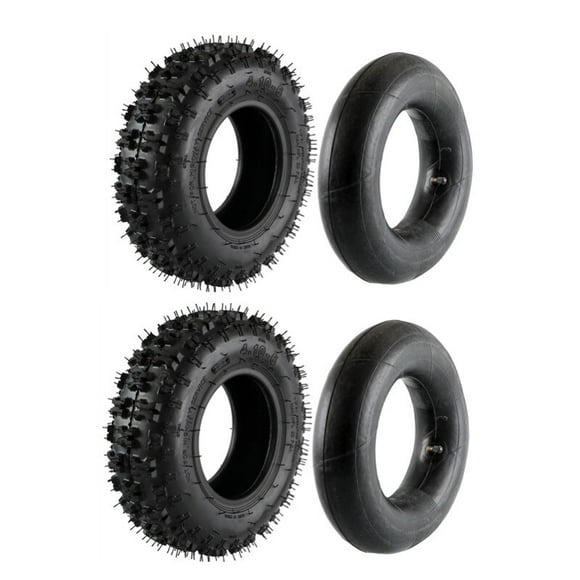 2pack 4.10-6 Tire Tube Combo 4.10/3.50-6 410/350-6 for ATV Mower Quad Go kart