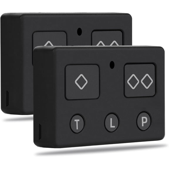 2pack 5-Button Remote Transmitter Replace for AXP1, for AXS1 Gate Remote Control Fits Gate Opener Models TSS1XP TDS2XP TSS1 TDS2 LDM2 LDM2K HDP1 HDP2 DD2U LSM1 DS1U, Battery Health Check Button