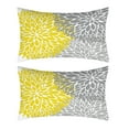 2pack BnGAJN Christmas Clearance,Pillow Case,Yellow Blue Flower Pillow