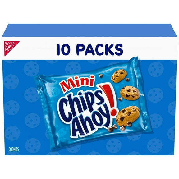 ( 2pack ) CHIPS AHOY! Mini Original Chocolate Chip Cookies, 10 Snack Packs