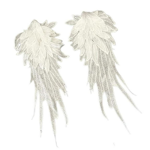 2pack Decorative Angel Wing Embroidery Patches Costume Appliques