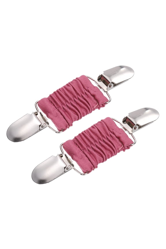 2pack Dress Cinch Clips, Sweater Clips Shawl Cardigan Collar Clips Scarf Clip Tightener Dress Back Cinch Clip for Women, Pink