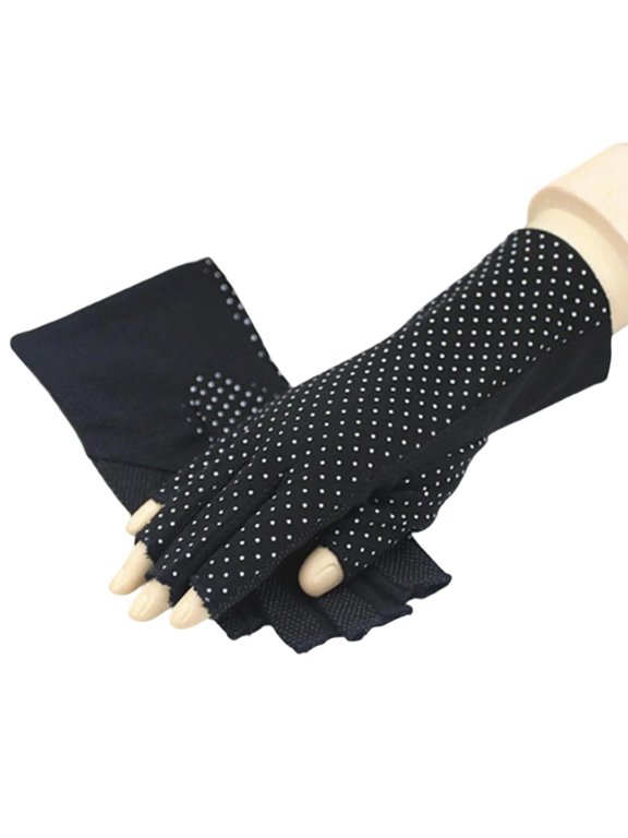 2pack Drying Gloves Sunscreen Split Finger Mittens Sun Gloves for Long Drives and Outdoor Activity