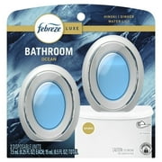 (2pack) Febreze Bathroom Air Freshener, Small Spaces Odor-Fighting, Ocean, 2 Count