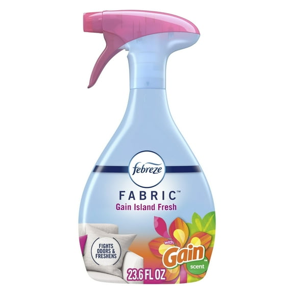 (2pack) Febreze Fabric Spray Air Freshener, Odor-Fighting Fabric Refresher, Gain Island Fresh, 23.6 fl oz