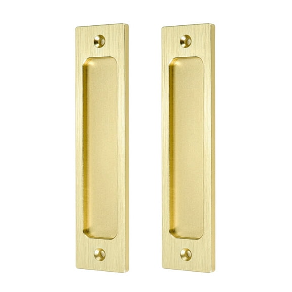 2pack Flat Door Pull Handles Zincs Alloys Ergonomic Grip Easyly Installation For Interior Door