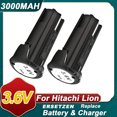 thumbnail image 1 of 2pack Heshunchang battery 3.6V 3.0Ah Replace for Hitachi EBM315 326299 326263 TL363B.15Q, 1 of 10