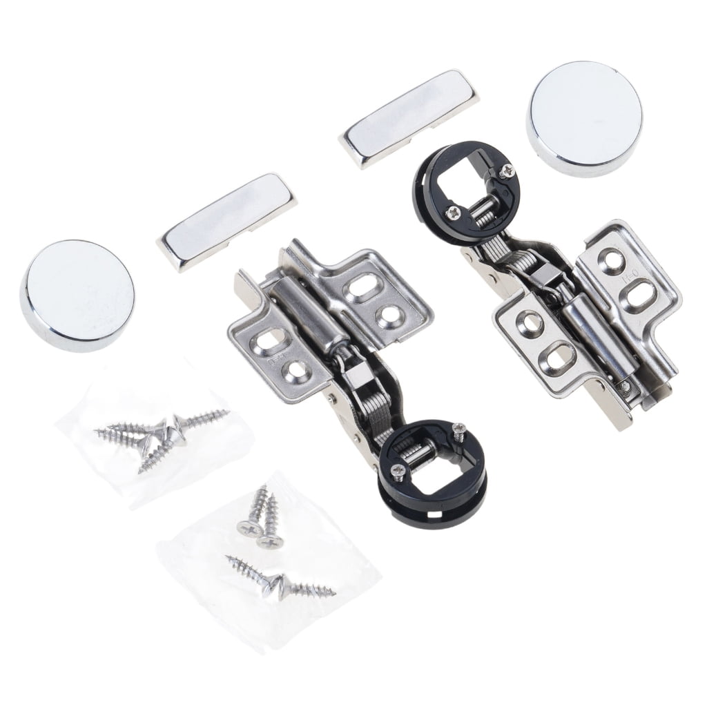2pack Hydraulic Quiet Closing Hinges For Glass Cabinet Door Durability ...