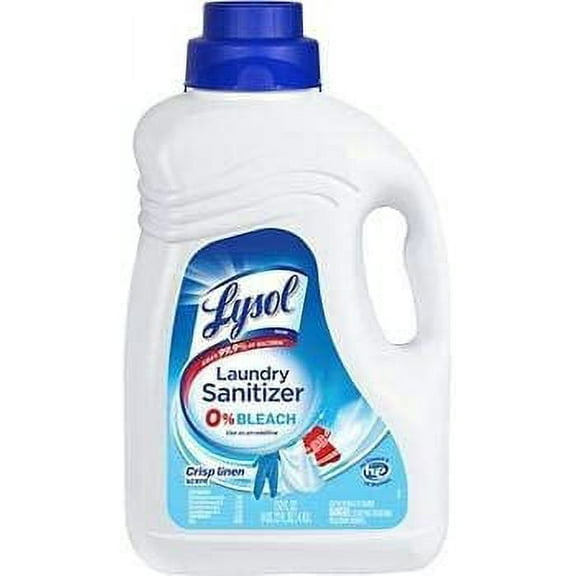 (2pack) LYSO*L Laundry Sanitizing Crisp Linen, 150oz, Bacteria-Causing Laundry Odor Eliminator, 0% Bleach Laundry Sanitizer.