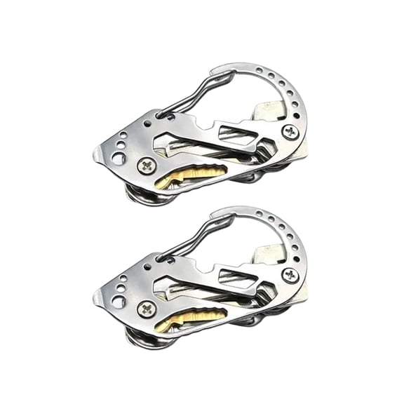 2pack Light weight Carabiner Durability Climbing Carabiner With Quickly Lock for Hiking Camping and Climbing
