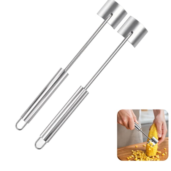 2pack Long Handle Corn Stripping Tool,Corn on the Cob Remover,Corn Peeler for Easy Clean Stripper Tool