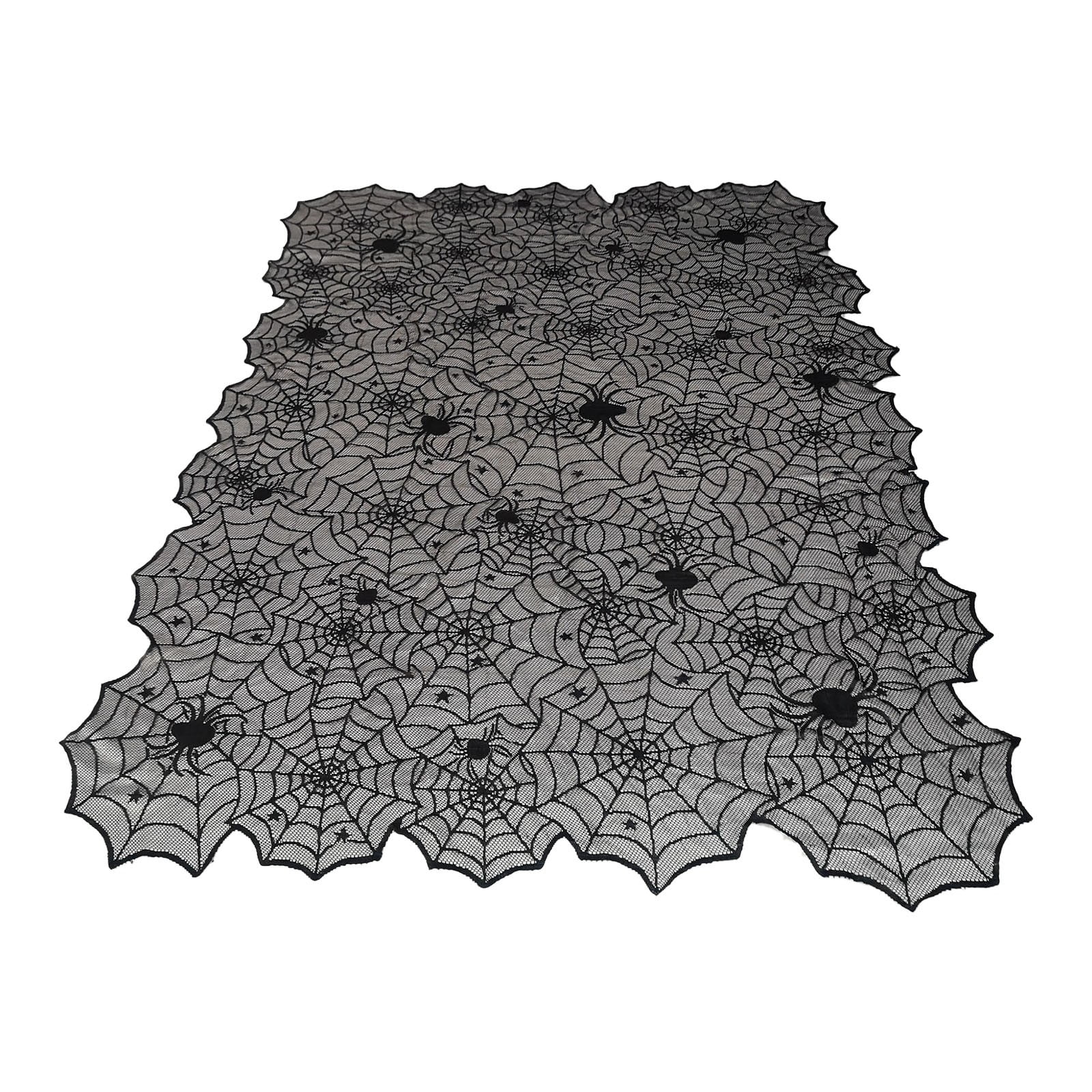 2pack LuClweCe Halloween Deals,Table Cloth,Halloween Tablecloth Black