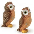 2pack LuClweCe Halloween Sale Desktop Ornament,Resin Mini Owls Set Cute