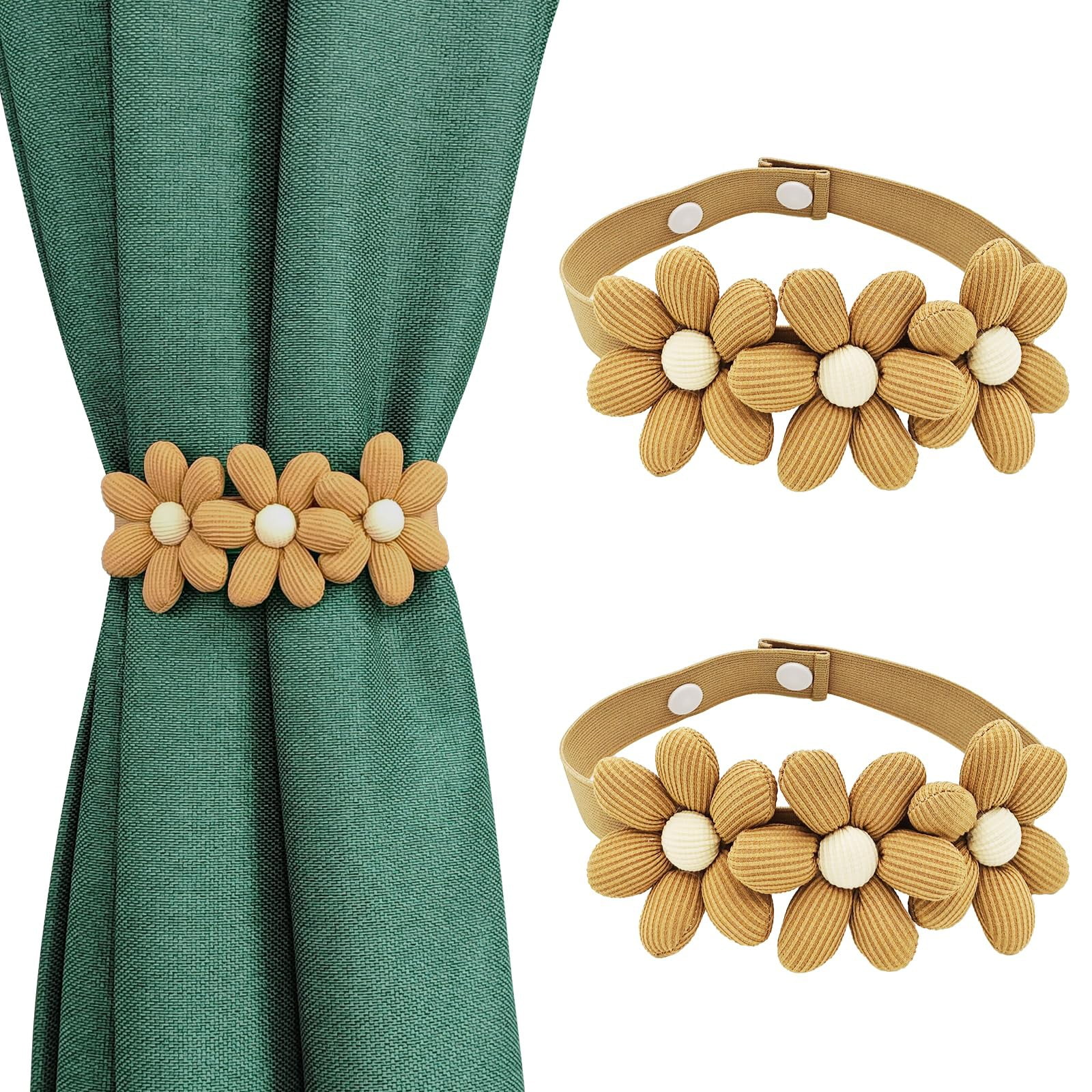 2pack LuClweCe Halloween Sale Home Textile Storage,Flower Curtain