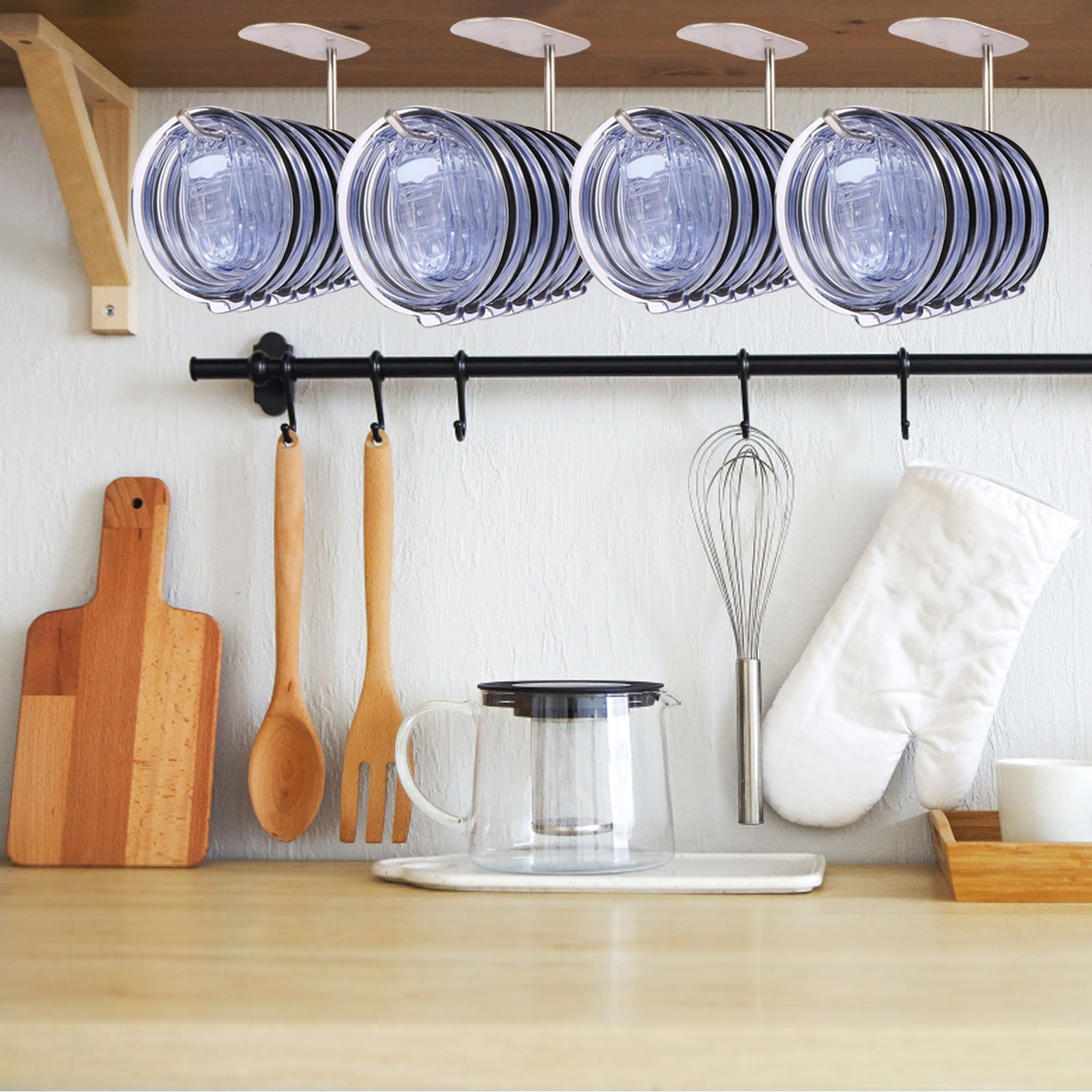 2pack LuClweCe Halloween Sale Rack,Tumbler Lid Organizer 2 PCS Cup Lid