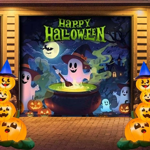 2pack LuClweCe Halloween Sale Wall stickers,Garage Friends Halloween