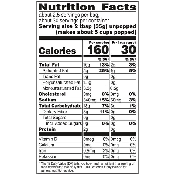 (2pack) Orville Redenbachers Microwave Popcorn Value Size, Ultimate Butter Flavor, 3.29 oz., 12-Count