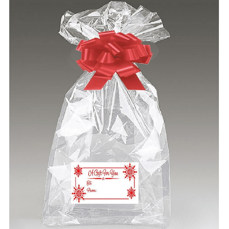 2pack Red Bows Snowflakes Gift Tags with Extra Large Jumbo 30 x