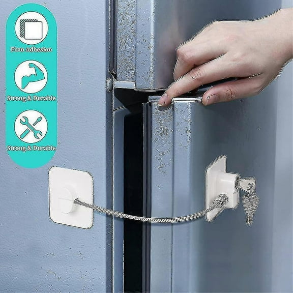 2pack Refrigerator Lock-heavy Duty Combination Fridge Lock, Child/baby