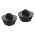 thumbnail image 1 of Uxcell 2Pcs Rubber Drain Stopper Bathtub Drain Plug Rubber Sink Stopper Drain Plug Black 1 Inch to 1-3/8 Inch, 1 of 6