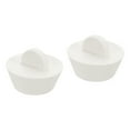 thumbnail image 1 of Uxcell 2Pcs Rubber Drain Stopper Bathtub Drain Plug Rubber Sink Stopper Drain Plug White 1 Inch to 1-3/8 Inch, 1 of 6
