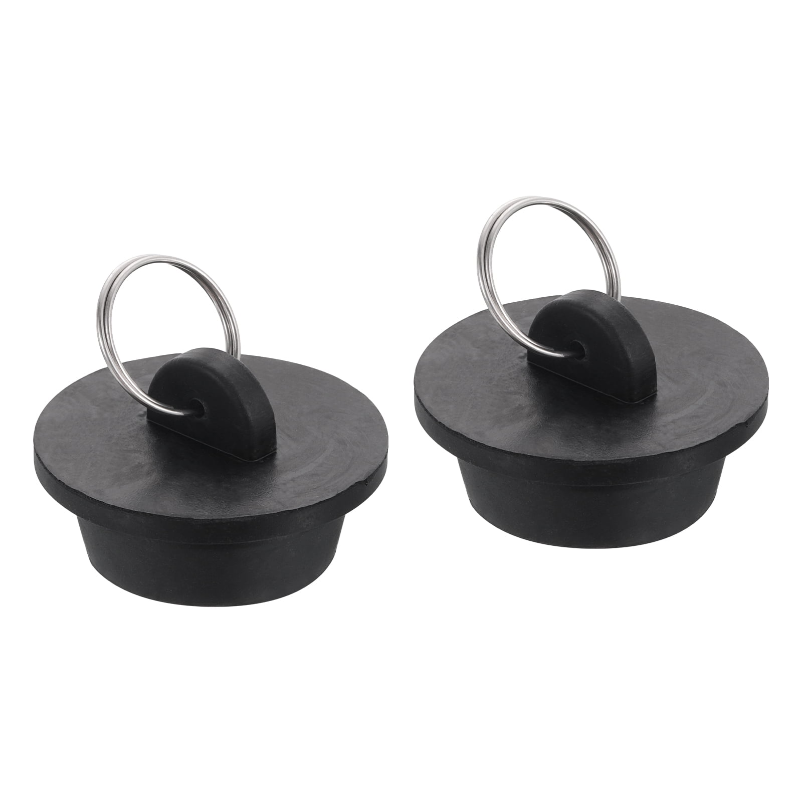 2pack Rubber Drain Stopper with Hanging Ring Fits 1-1/4 Inch to 1-3/8 ...