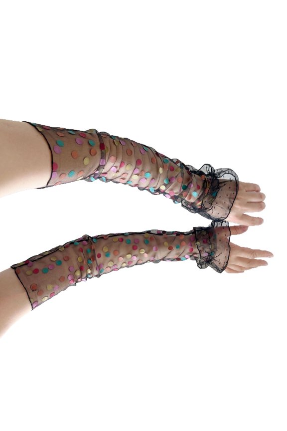 2pack Running Elastic Long Sleeves Breathable Sleeves Ladies Meshes Arm Sleeves for Daily Use and Outdoor Event