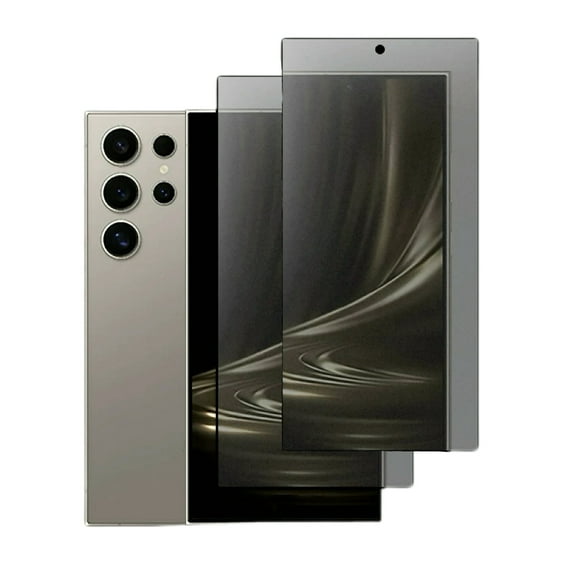 2 Pack Privacy Screen Protector for Samsung Galaxy S22 Ultra 6.8" - , Anti-Spy Tempered Glass with Fingerprint Unlock, 9H Hardness, Ultra HD