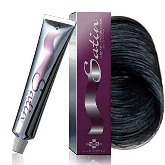 (2pack) Satin Hair Color Natural Series-1N(Black) 3oz "MANGO SIX B&M"