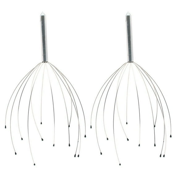 2pack Scalp Massager Handheld Head Massager Scraper For Deep Relaxation Hair Stimulation And Stress Wet Makeup Brush Fab Eye Roller Nose Cleaning Skin Spa Facial Cleansing System Super