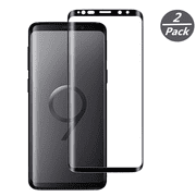 واقي شاشة VIESUP 2pack لهاتف Samsung Galaxy S9 3 D Curved HD واقي شاشة زجاجي مقوى مضاد للخدش