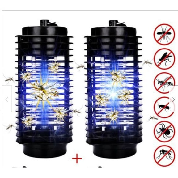 2pack Solar Bug Zapper Outdoor/indoor,Ultra Quiet,Radiation-Free Mosquito & Fly Killer Lamp, Waterproof Insect Control for Garden, Patio