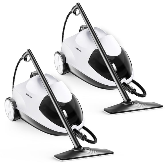 2pack Steam Cleaner, 1500 watts Multipurpose Steamer for Cleaning with 15 Accessories, 2L Tank, Child Lock, Chemical-Free Cleaning, Steam Mop for Home, Car, and Furniture