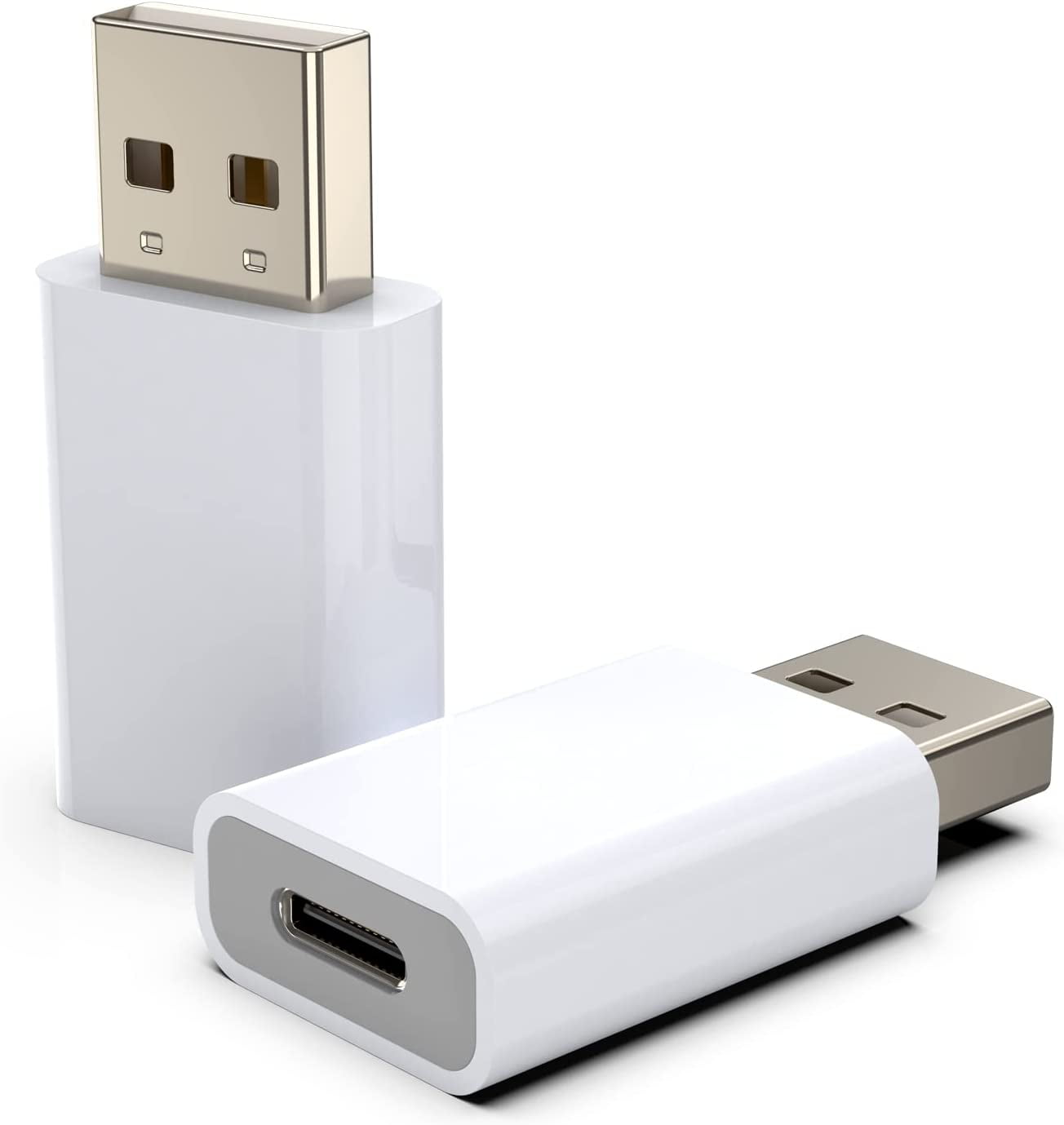 2pack USB C Female to USB Male Adapter, USB C to USB Adapter Compatible with Apple Mag-Safe Charger, Watch Series Ultra/8/7/se, iMac, MacBook Pro, MacBook, Laptops, PC, Computers and More