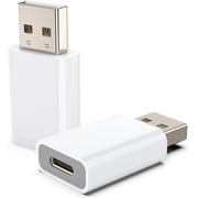 2pack-USB to USB C Adapter,Compatible with Apple MagSafe Watch 7/8/9/SE/Ultra,USB C Female to USB Male Adapter for iPhone 15 14 13 12 Mini Pro Max,iPad,Galaxy Note,Google Pixel 7 6 5