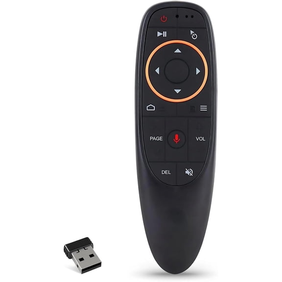 2packUniversal Air-Mouse Remote Control Voice Controller, Remote Control with Ergonomic Design, 2.4g Voice Keyboard Remote with Gyroscope for TV Box PC