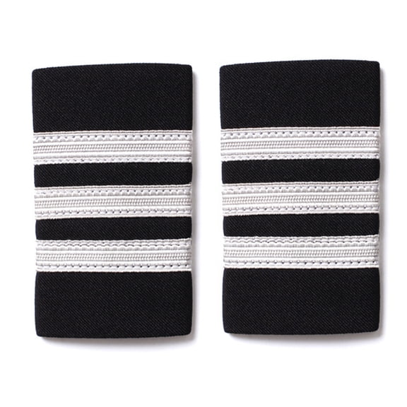 2pack Versatiles Embroidery Badge Unique Epaulet Decorative Clothing Epaulettes for Sewing Projects