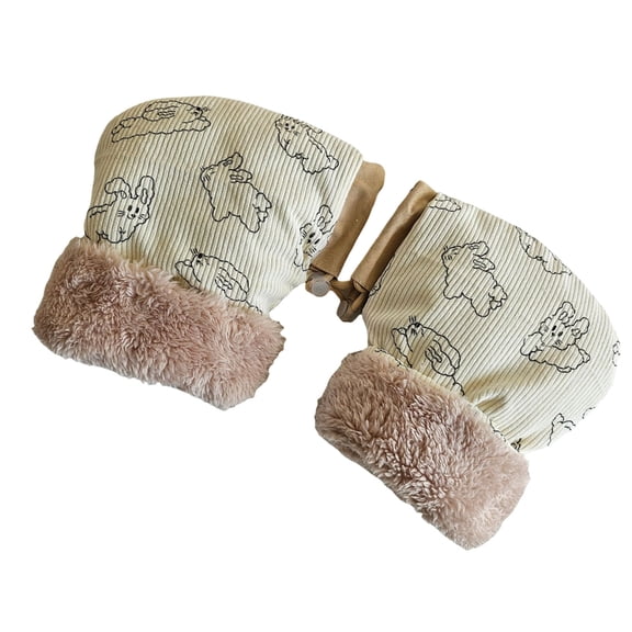 2pack Winter Cycling Mittens Comfortable Thermals Cycling Gloves for Outdoor Activity