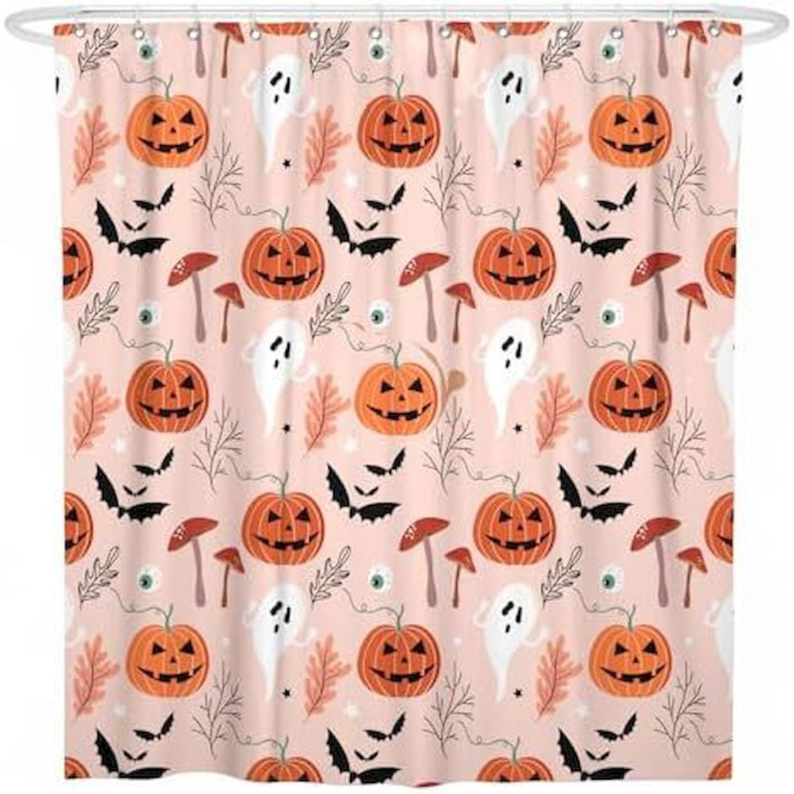 2pack Wuxinga Halloween Deals ,Shower Curtain,Halloween Theme Shower