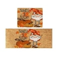 2pack Wuxinga Halloween Sale Carpet,Autumn Thanksgiving Anti Slip Floor