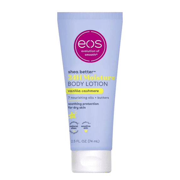 (2pack) eos Shea Better Travel Size Body Lotion- Vanilla Cashmere, 2.5 fl oz