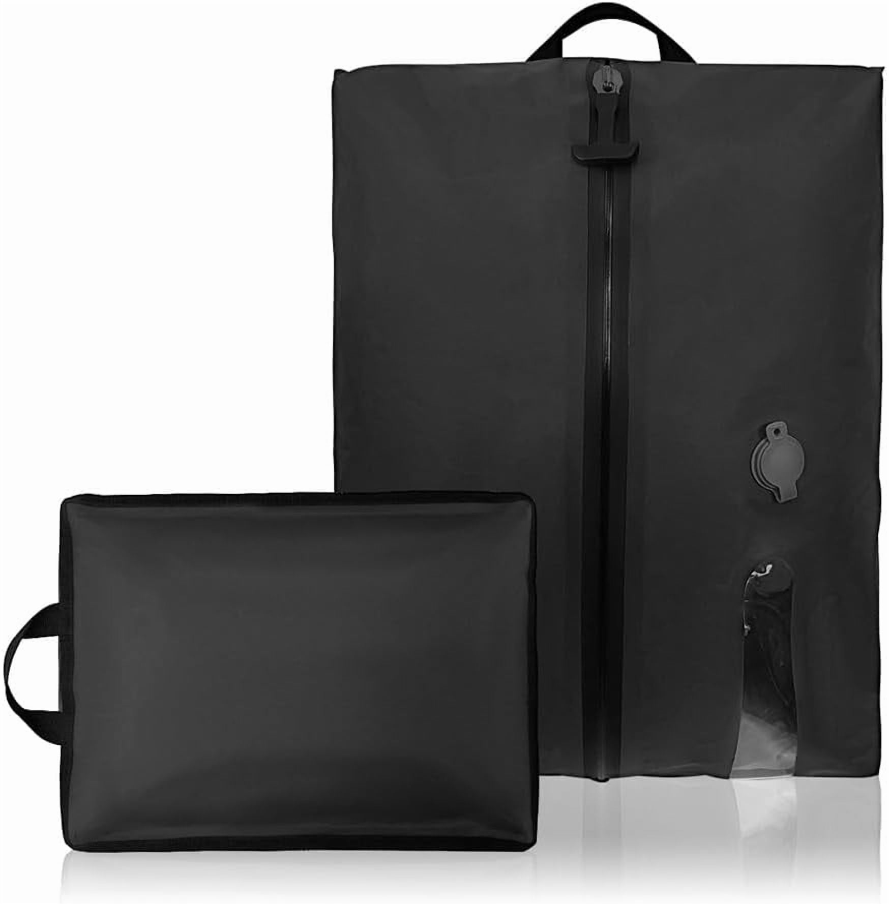 2packbag with Vacuum Bags for Suitcase, Travel Vacuum Bags with Pump Portable USB Electric Saver Backpack Storage Luggage Lightweight Air Compression Seal Packing Save Space(With window,No pump)