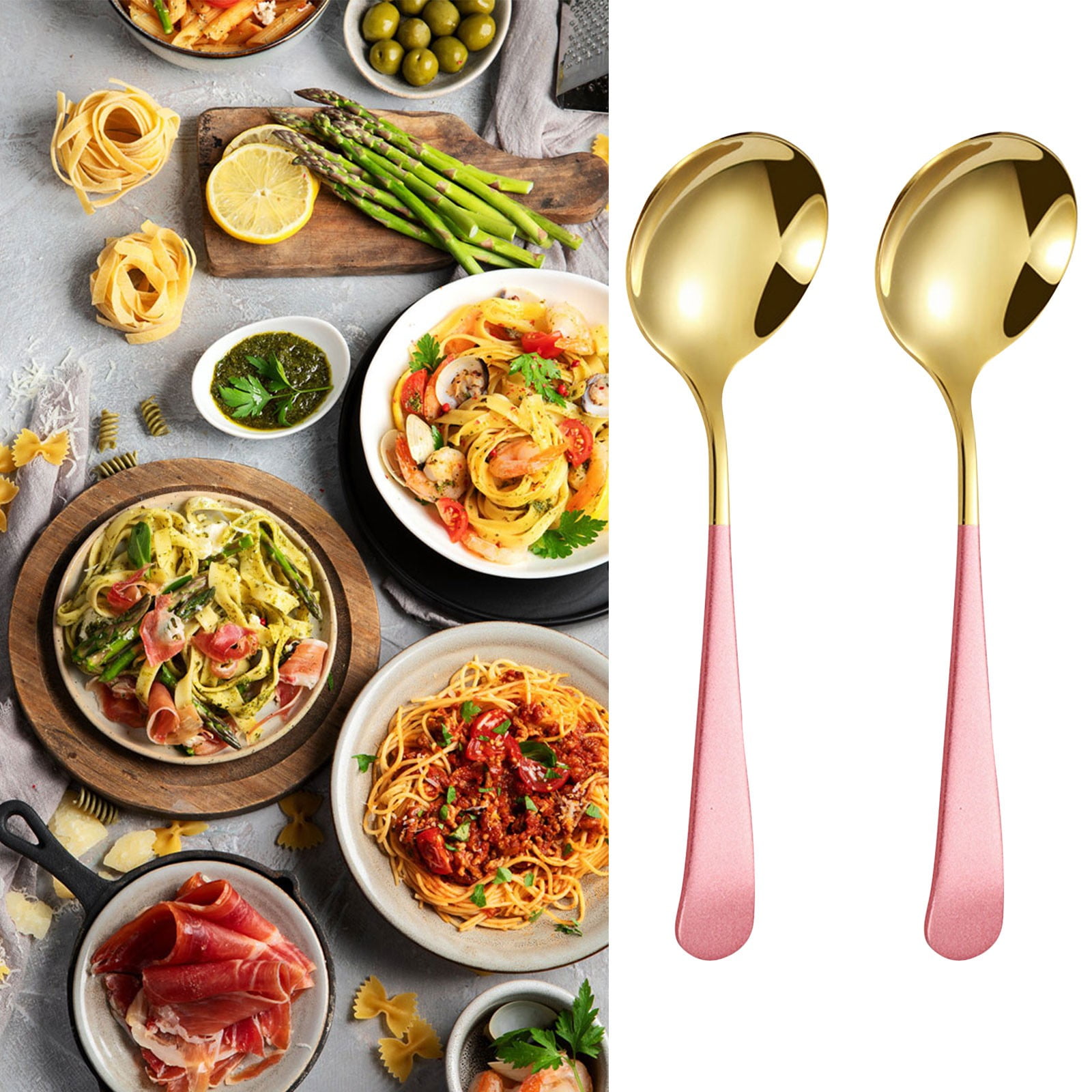 2packs BnGAJN Halloween Deals Tableware,Round Spoon 304 Stainless Spoon