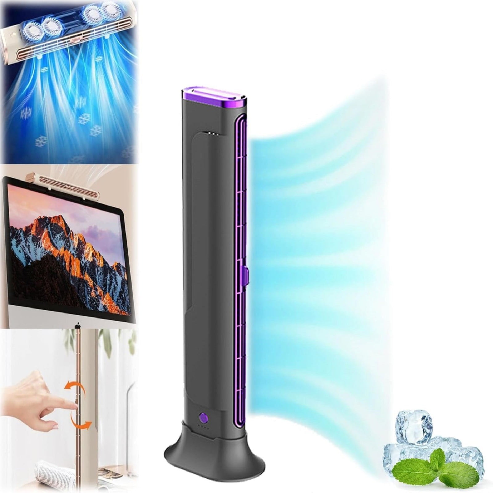 2packs BnGAJN Halloween Sale Air Cooler,Purpose Tower Fan With USB