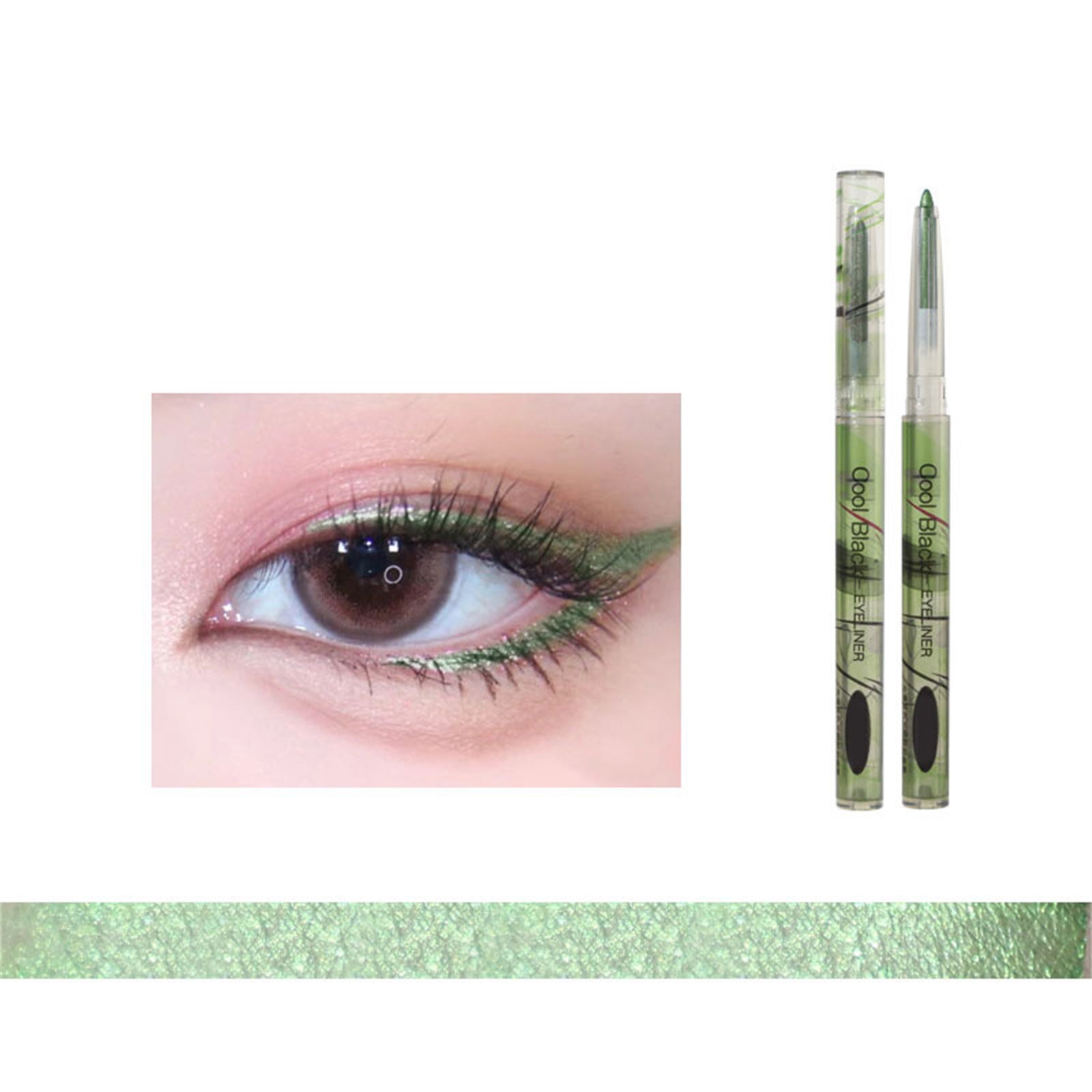 2packs Eyeliner,Eyeliner Pencil Highlighter Eye Liner Pen Soft Strokes