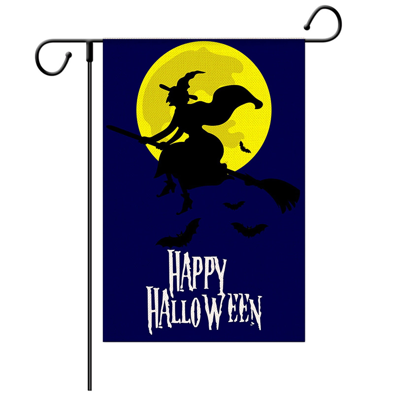 2packs Flags_ Banners & Accessories,Halloween Garden Flags Patio Garden